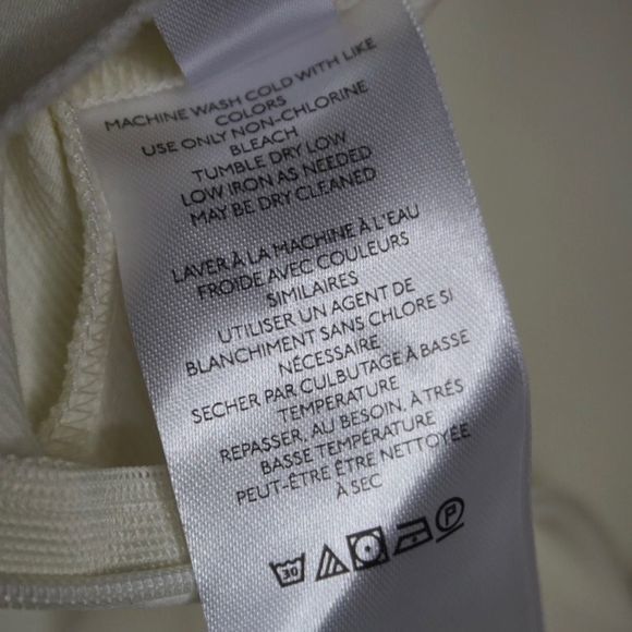 Free People Real Deal Slit Pants White Flare Size Large‎ Women's NWT - Picture 7 of 8